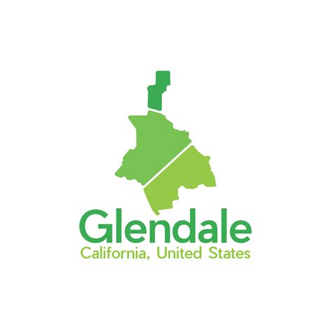 Map Of Glendale City Geometric Simple Logo 24031930 Vector Art At Vecteezy