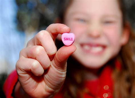 Smile Candy And Girl Stock Image Image Of Smiling Holiday 4703949
