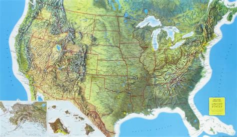 Topographical Map Of Us States Tourist Map Of English