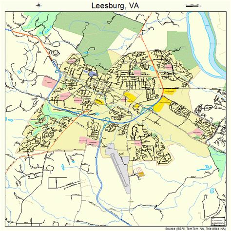 Leesburg Virginia Street Map 5144984