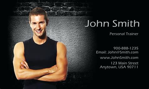 Personal Trainer Business Card Template Amp