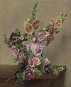 Henri Fantin-Latour (1836-1904) , Roses trémières | Christie's