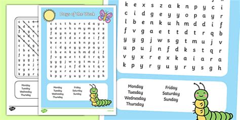 Every definition has examples that have been. Days of the Week Wordsearch | Days of the Week Word Search ...