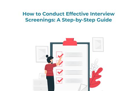 How To Conduct Effective Interview Screenings