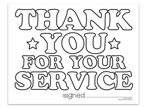 Coloring pages to thank your local hero! Thank You For Your Service Coloring Pages at GetColorings ...
