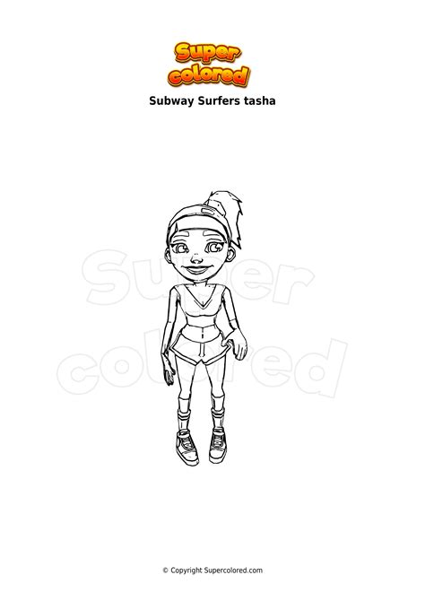 Dibujo Para Colorear Subway Surfers Ninja Supercolored