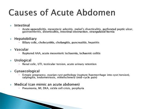 Acute abdomen and peritonitis - презентация онлайн