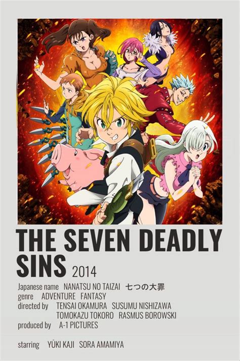 The Seven Deadly Sins Anime Canvas Anime Films Anime Shows