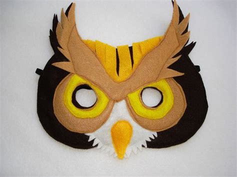 Antifaz Ce Buho Felt Mask Felt Owls Owl Costume