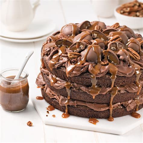 Gâteau-brownie aux Turtles sauce au caramel