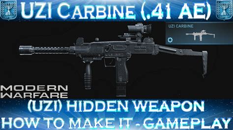 Modern Warfare Uzi Carbine 41 Ae Uzi Hidden Weapon How To Make