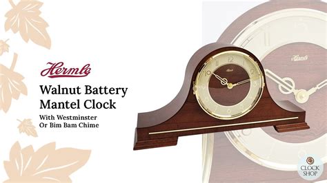 215cm Walnut Battery Tambour Mantel Clock With Westminster Or Bim Bam