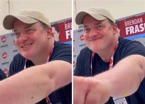 Wholesome Moment Of Fans Thanking Brendan Fraser For Making Their