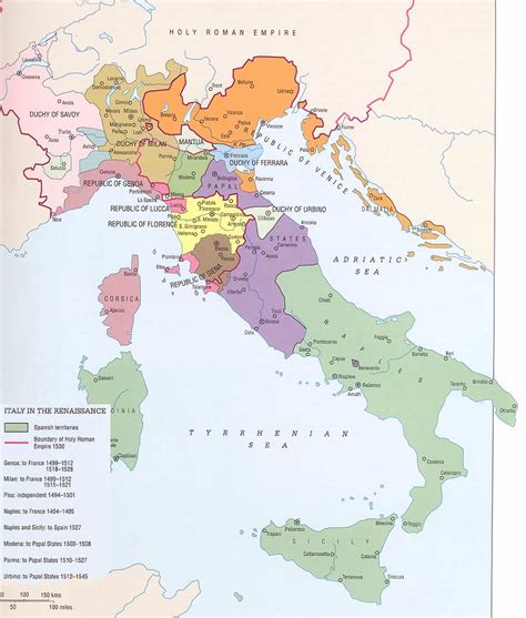 Map Of Renaissance Italy Verjaardag Vrouw 2020