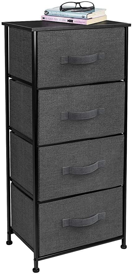 The simple, sophisticated design features six drawers with high sides, clean lines and a smooth finish. Sorbus Dresser with 4 Drawers - Tall Storage Tower Unit ...