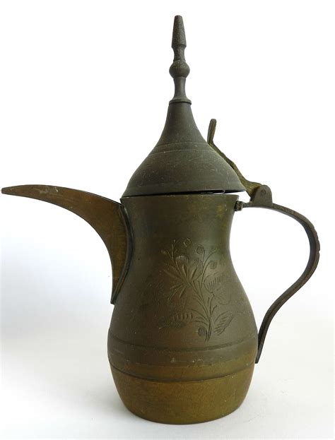 Antique Copper Islamic Dallah Turkish Arabic Coffee Pot Handmade