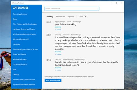 Microsofts Feedback Hub App Is Now Available For All Windows 10 Users