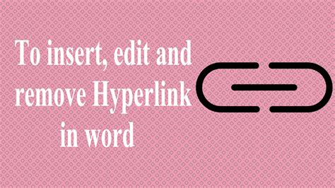 Hyperlink In Word How To Insert Edit And Remove Simple Tips 2023