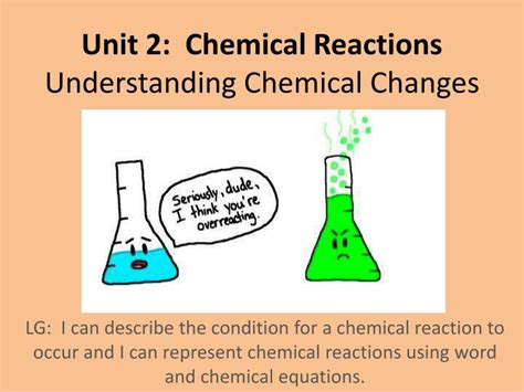 Ppt Unit 2 Chemical Reactions Understanding Chemical Changes
