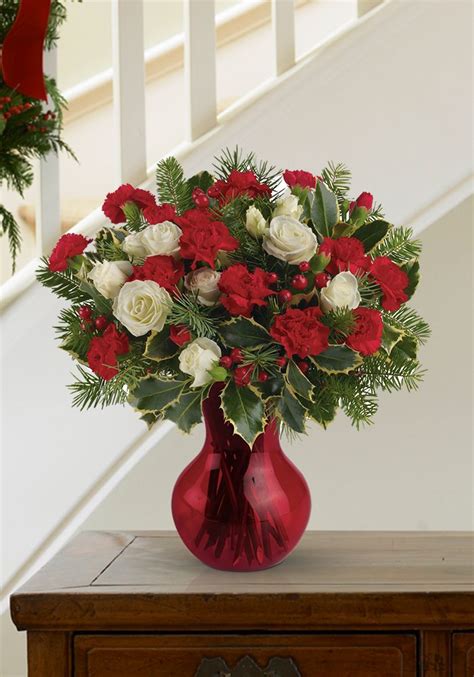 Not a problem for myglobalflowers as we offer flower delivery to any part of the globe with a 100% fresh quality guarantee from local florists. Teleflora's Gather Round Bouquet | Christmas flower ...