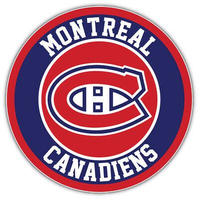 Montreal Canadiens Logo NHL Sport Car Bumper Sticker Decal 