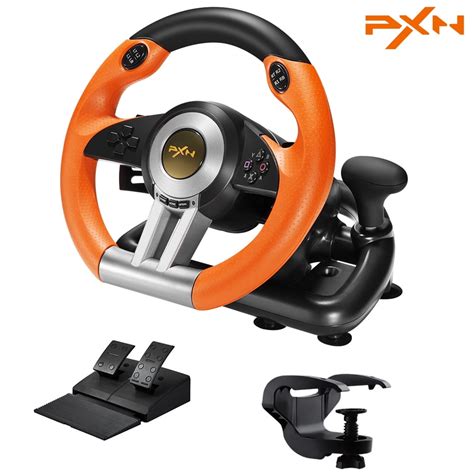 Pxn V3iii Ps4 Gameing Steering Wheel180° Pc Racing Wheel And Dual