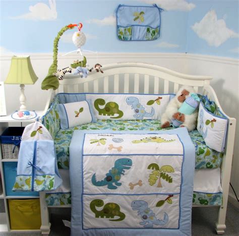 Soho Dinosaur Baby Crib Nursery Bedding Set 14 Pcs Dinosaur Crib