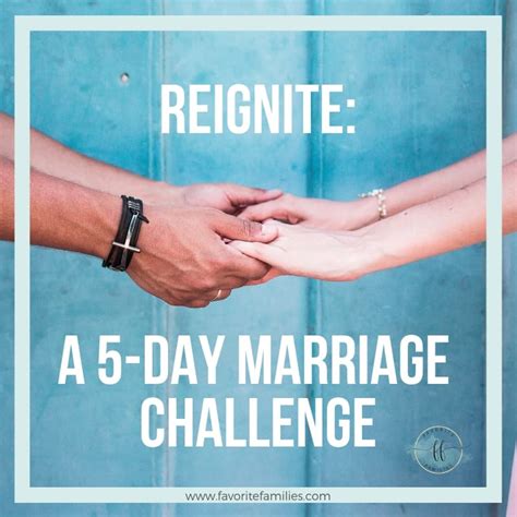 Free 5 Day Marriage Challenge Favorite Families