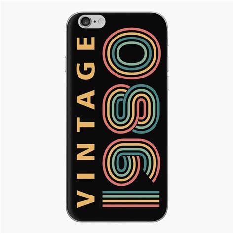 An Iphone Case With The Word Vintage In Multicolored Letters On Black