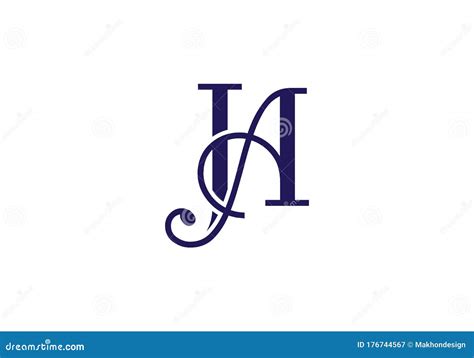 J A Ja Initial Letter Logo Design Vector Template Graphic Alphabet
