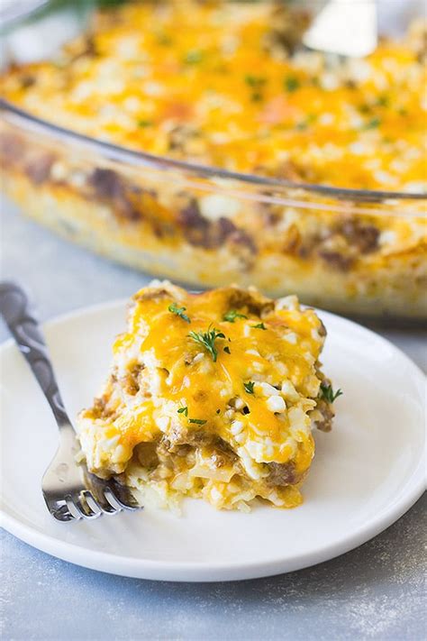 Sausage Hashbrown Breakfast Casserole Countryside Cravings