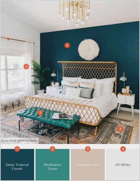 Teal Grey And Copper Bedroom Bedroom Color Combination Modern