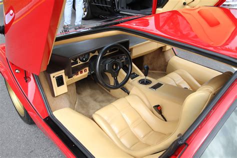 The name is an expression of astonishment in italian, and the design was so revolutionary it remained in production until 1990. lamborghini-countach-interior.JPG