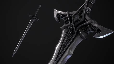 Artstation Royal Knight Sword Medieval Dark Fantasy Weapon Game