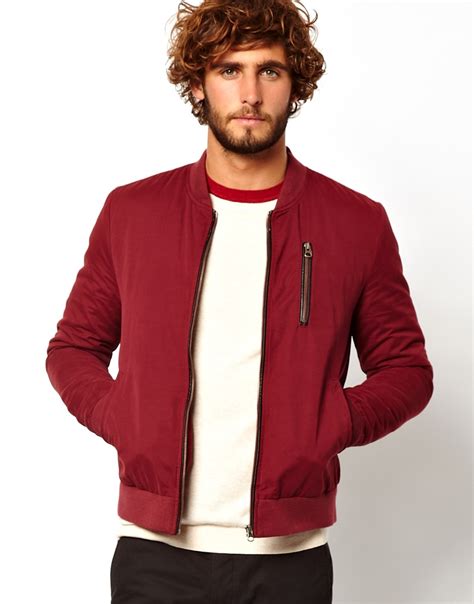 These offers have not been verified to explore the latest collection of clothes, accessories, beauty products, and more at asos uk. Lyst - Asos Bomber Jacket in Red for Men