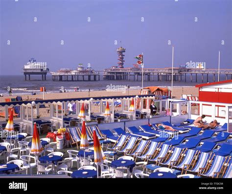 Beach Promenade And Pier Scheveningen The Hague Den Haag Zuid Holland Kingdom Of The