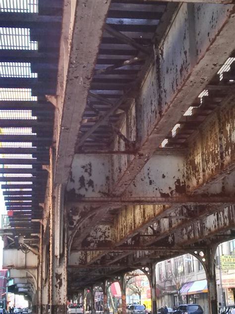Elevated Train Above Westchester Avenue