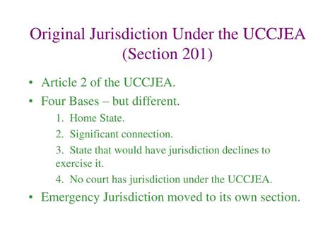 Ppt The Uniform Child Custody Jurisdiction And Enforcement Act