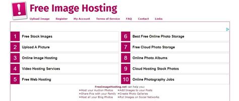 Free Image Hosting Sites For Make A Website Hub