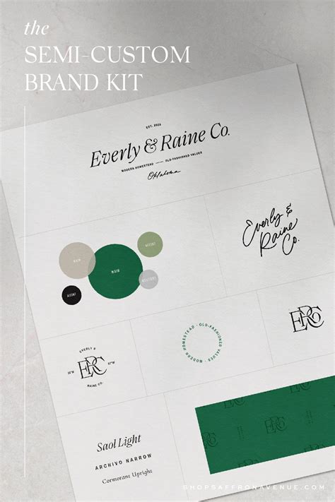 Pre Made Customizable Brand Kits For Creatives And Bloggers Brand Kit