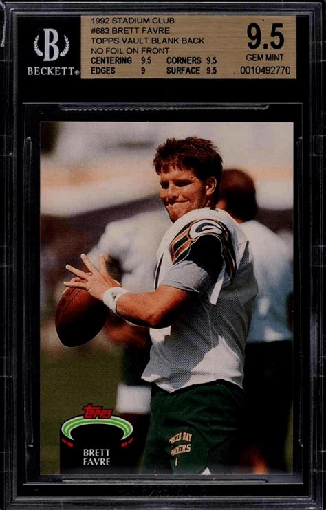 Brett Favre Rookie Card Top 3 Cards Value And Buyers Guide