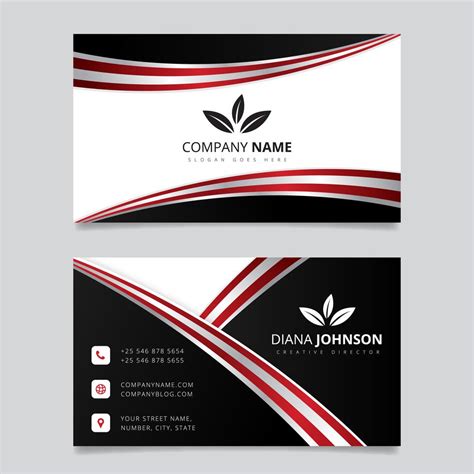 Modern Simple Business Card Vector Templatecreative And Clean Double