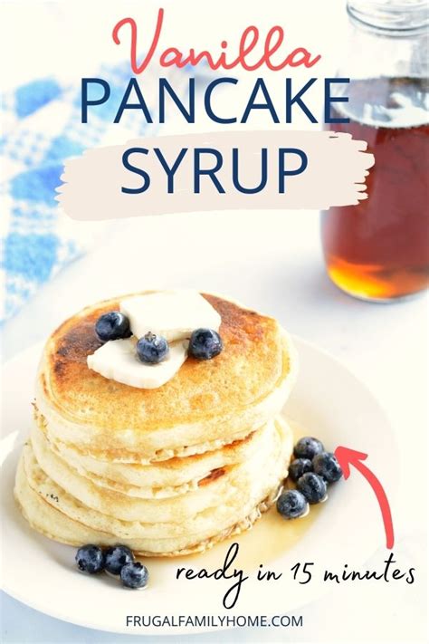 How To Make Homemade Vanilla Pancake Syrup Recipe Easy Scratch Recipe
