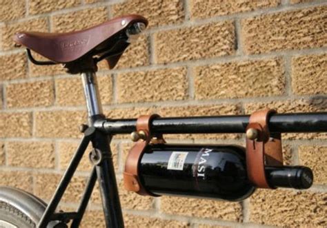 Haha I Need This Bike Accessory Leather Wine Holder Wine Rack