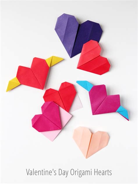 Valentines Day Origami Hearts Three Ways Gathering Beauty