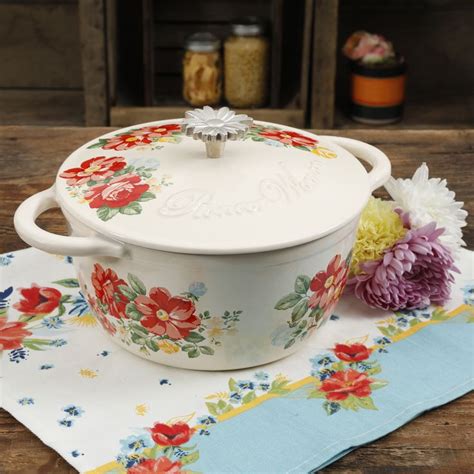 Well you're in luck, because here they come. The Pioneer Woman Vintage Floral 3-Quart Cast Iron ...
