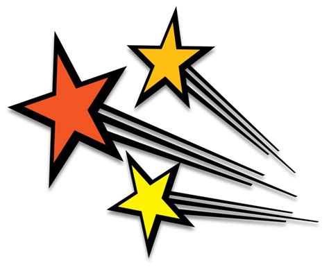 Shooting Stars Great Powerpoint Clipart For Presentations