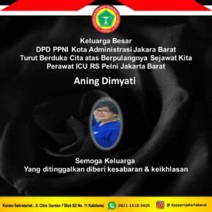 Ucapan Duka DPD PPNI Jakarta Barat