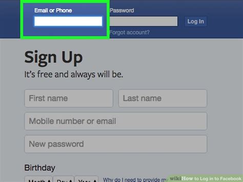 Connect with friends, family and other people you know. How to Log in to Facebook: 9 Steps (with Pictures) - wikiHow