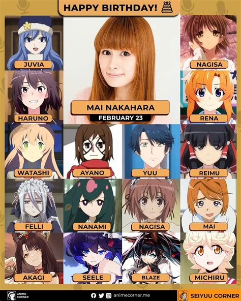 happy 41st birthday to mai nakahara the amazing va that voiced our wholesome cute valkyrie